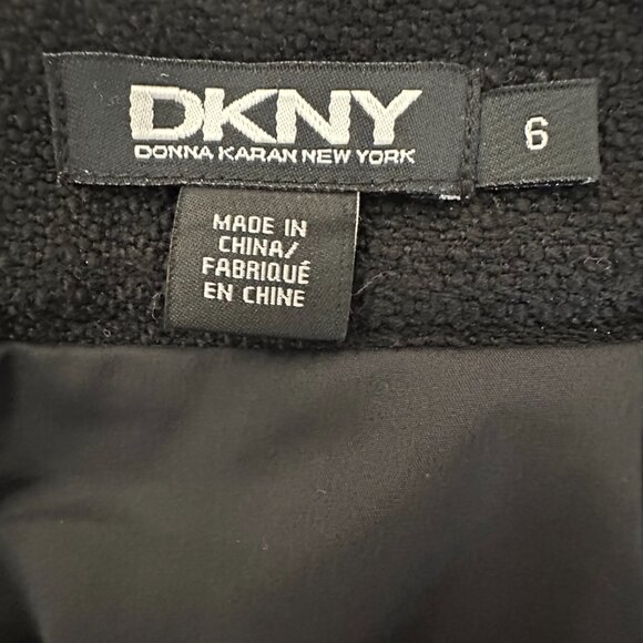 DKNY Women's Small Black Midi Straight/Pencil Wool Blend Fully Lined Skirt - Picture 12 of 16